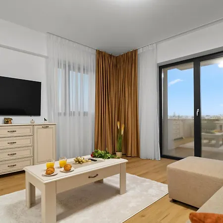 With Huge Balcony And View - Tineretului Park Appartement Bucarest